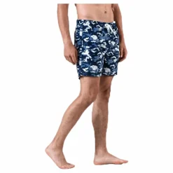 Louie Swim Trunks Blue/Patterned*Wyte Hot