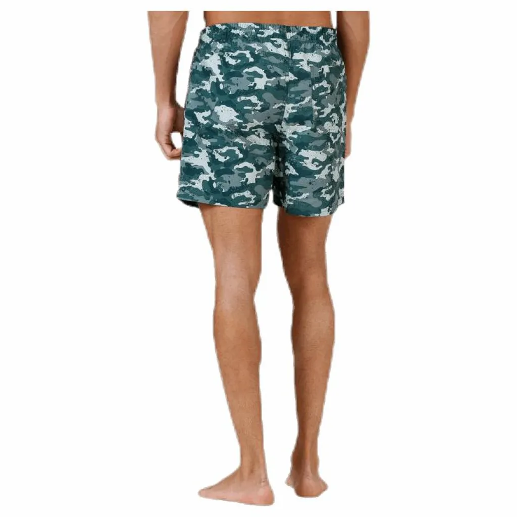 Louie Swim Trunks Patterned/Green*Wyte Clearance