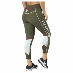 Kari Traa Louise 3/4 Tights Tweed Grön Best