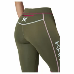 Kari Traa Louise 3/4 Tights Tweed Grön Best