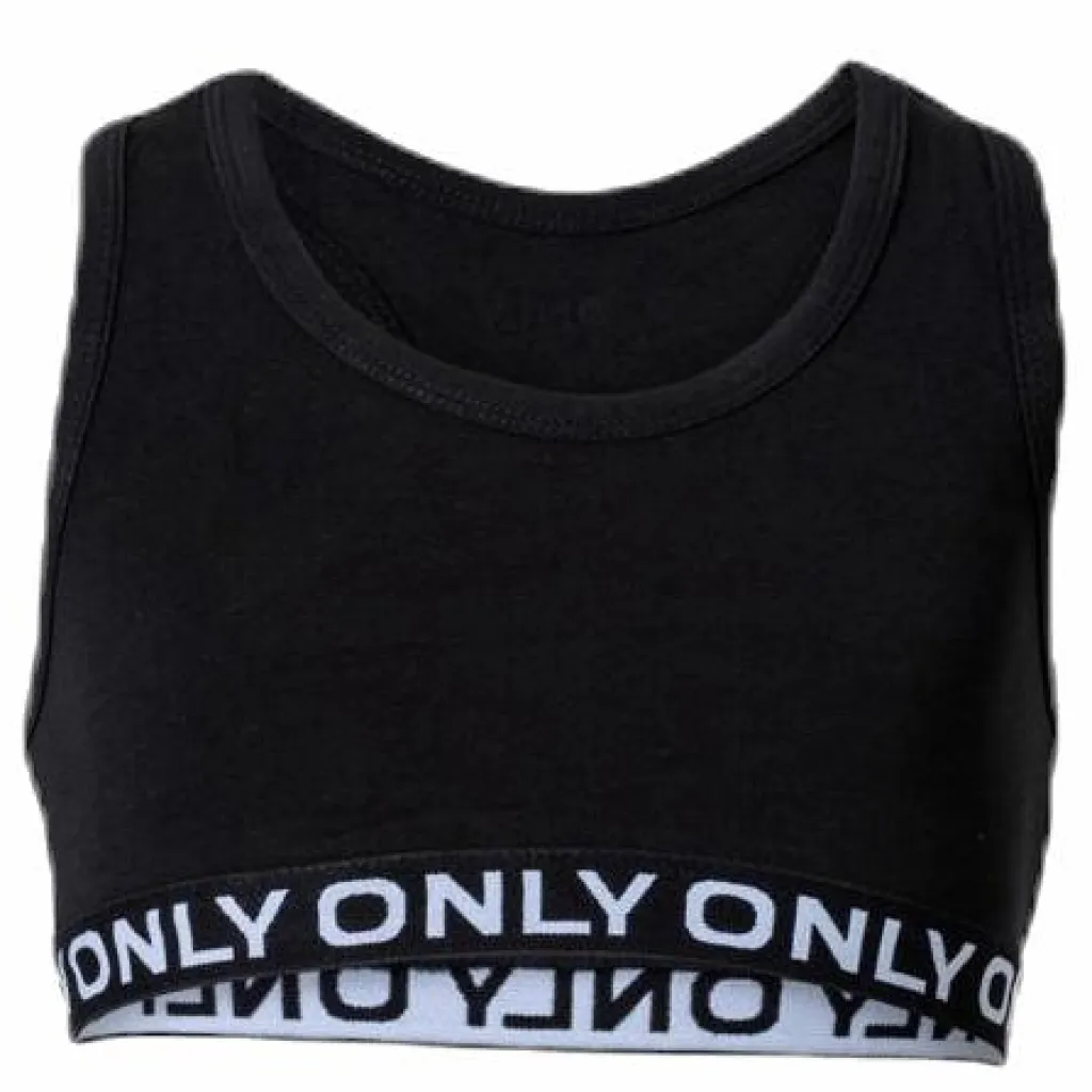 Kids Only Love Life S/L Sport Top 2Pack Black Svart Hot
