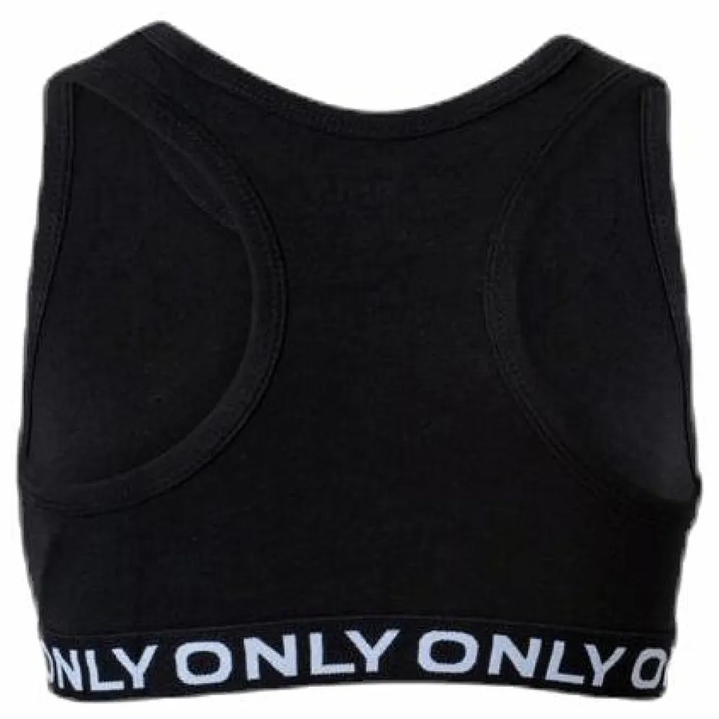 Kids Only Love Life S/L Sport Top 2Pack Black Svart Hot