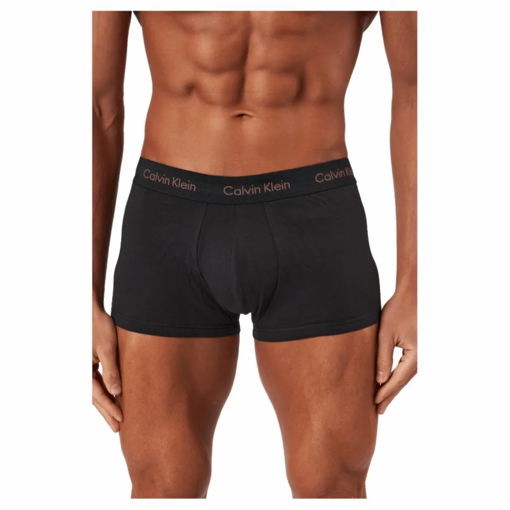 Low Rise Trunk 3pk B-bright Camel/ Wht/ Red Crpt*Calvin Klein Sale