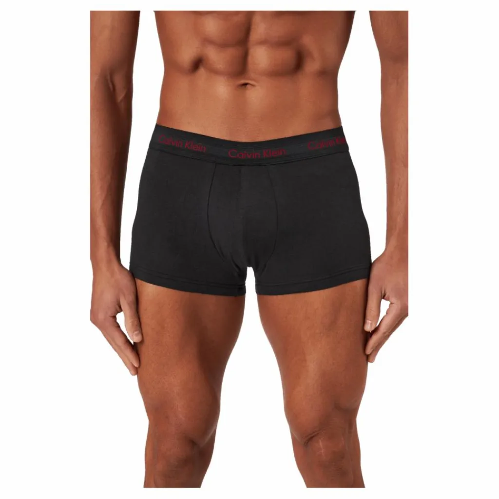 Low Rise Trunk 3pk B-bright Camel/ Wht/ Red Crpt*Calvin Klein Sale