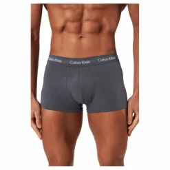 Calvin Klein Low Rise Trunk 3pk Sleek Grey/ Tourmaline/ Olive Brun Online