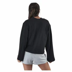 Calvin Klein L/S Crew Neck Black Svart Outlet