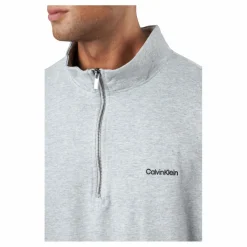 Calvin Klein L/s Quarter Zip Grey Heather Grå Sale