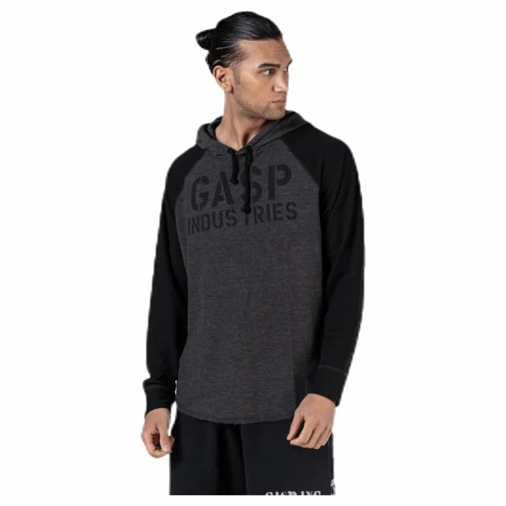 GASP L/S Thermal Hoodie Grey Grå Online