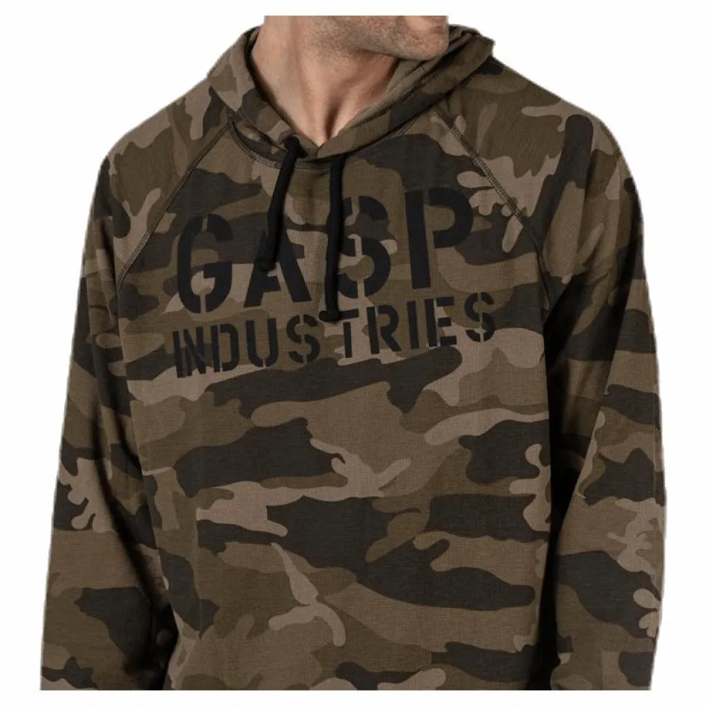 GASP L/S Thermal Hoodie Patterned Mönstrad