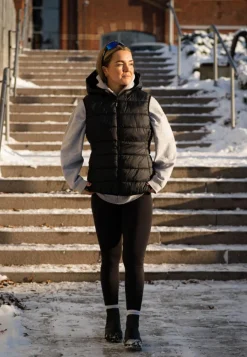 Lulu Hood Vest Black*BLACC Outlet