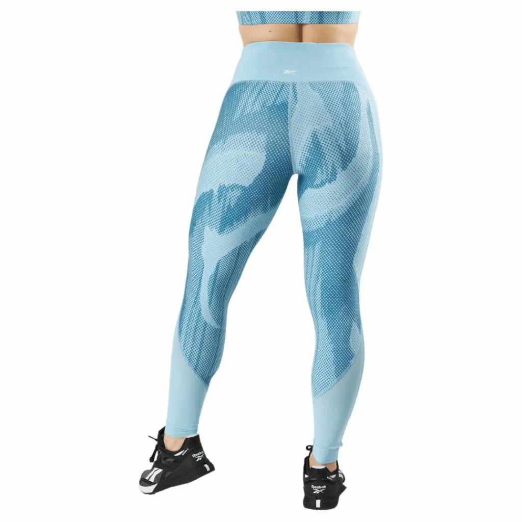 Reebok Lux Perform Leggings Steblu Blå Discount