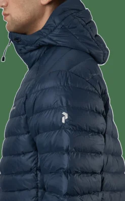 Peak Performance M Frost Down Hood Jacket Blue Shadow Blå Outlet