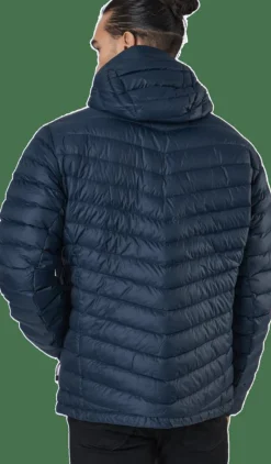 Peak Performance M Frost Down Hood Jacket Blue Shadow Blå Outlet