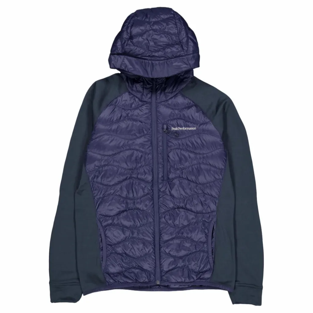 Peak Performance M Helium Down Hybrid Hood Blue Shadow Hot