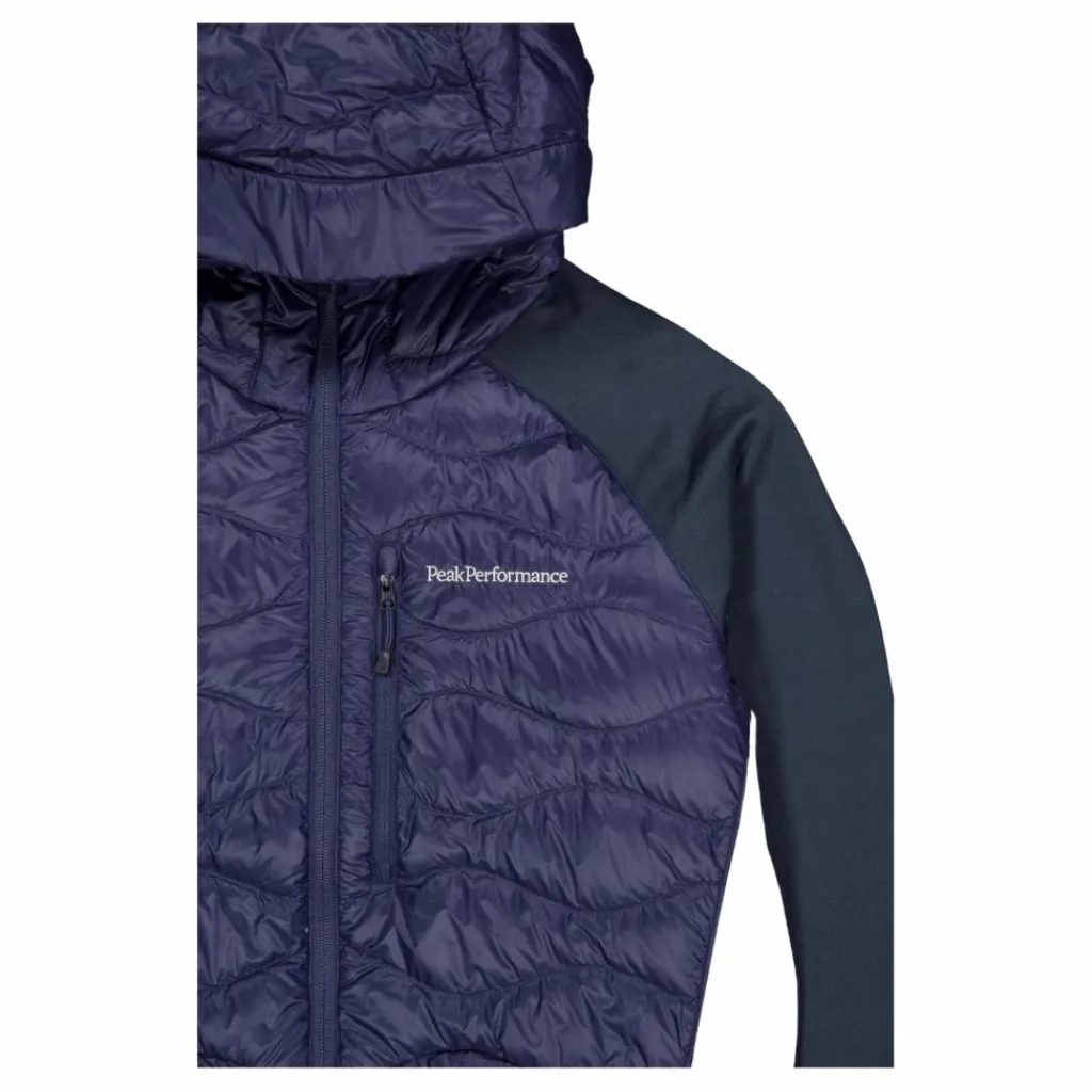 Peak Performance M Helium Down Hybrid Hood Blue Shadow Hot