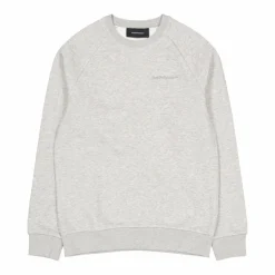 Peak Performance M Original Small Logo Crew Med Grey Melange Grå Best