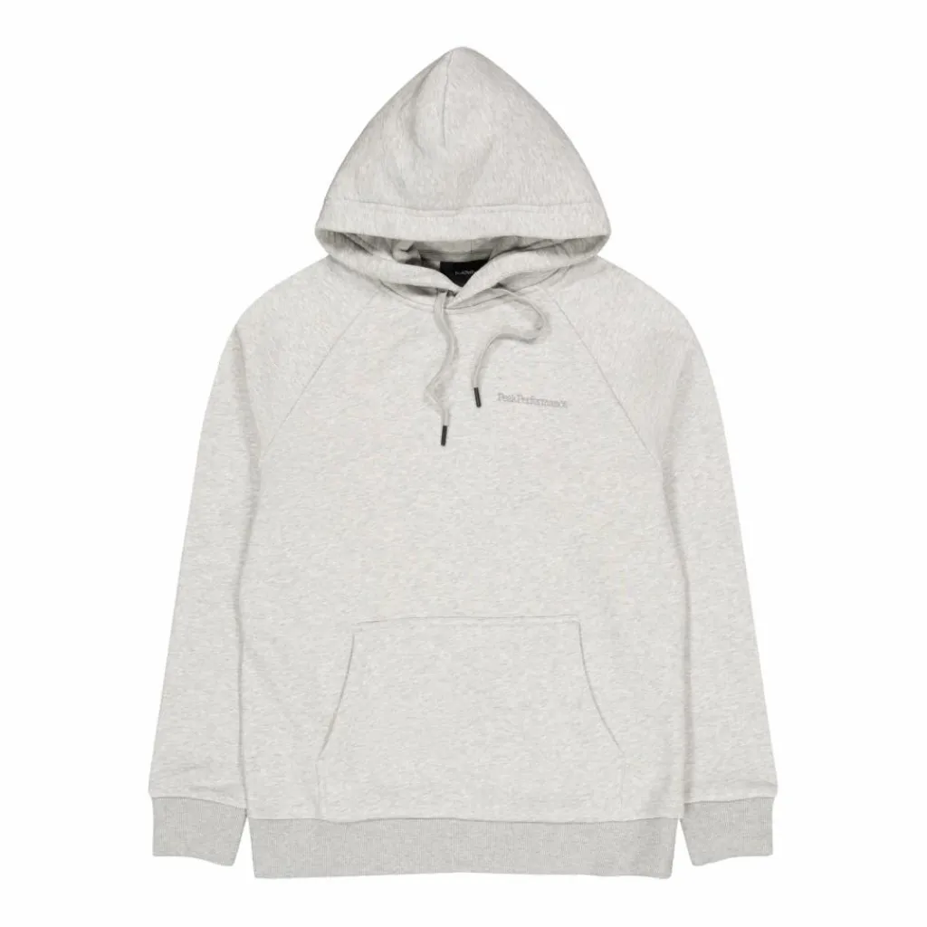 M Original Small Logo Hood Med Grey Melange*Peak Performance Best