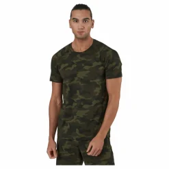 M Printed Tee Action Green*Casall Discount