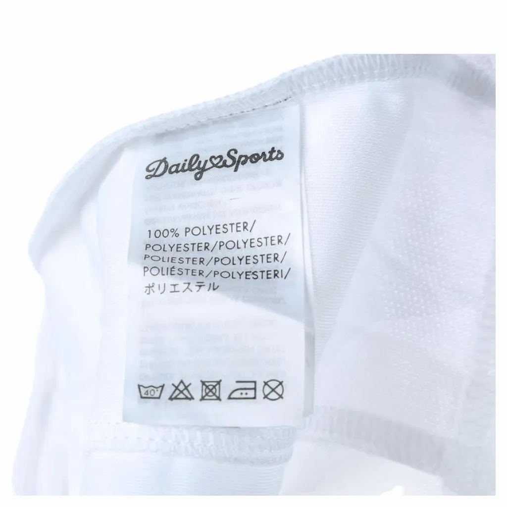 Macy S/L Polo Shirt White*Daily Sports Hot