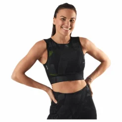 Only Play Mado Aop Cropped Training Top Black Svart Best