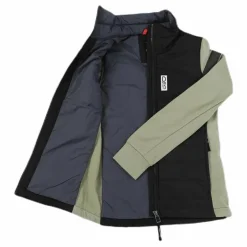 Didriksons Madrid Girls Hybrid Jacket Black/Green Svart och Grön Sale