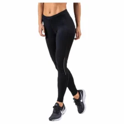 Endurance Mahana Long Run Tights XQL Black Svart Discount