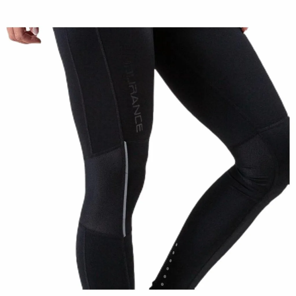 Endurance Mahana Long Run Tights XQL Black Svart Discount