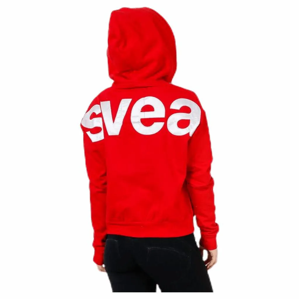 Svea Malaga Zip Hood Red Röd Hot
