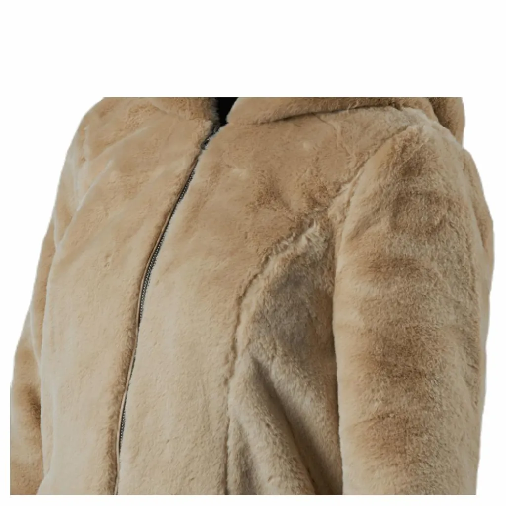 Only Malou Faux Fur Coat Cc Otw Beige Outlet