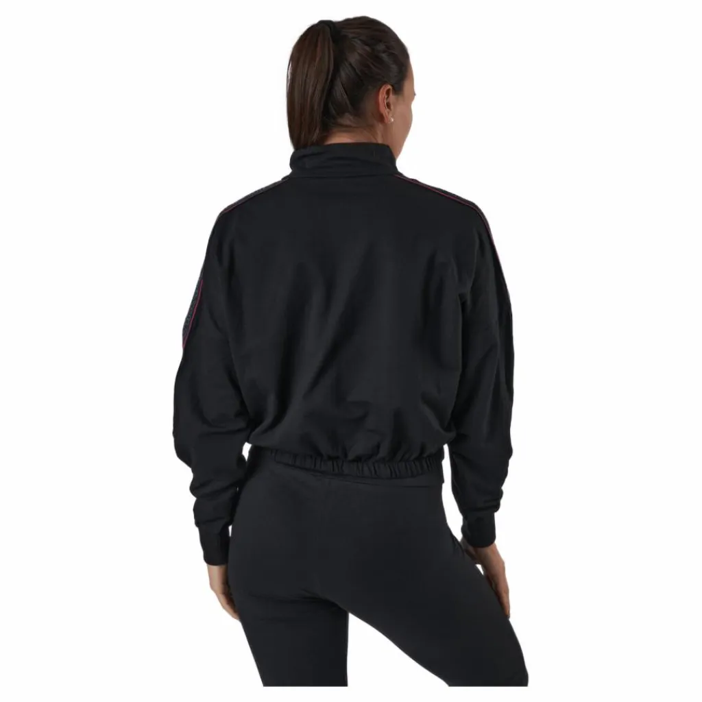 Fila Maribel Cropped Half Zip Shirt Black Svart New