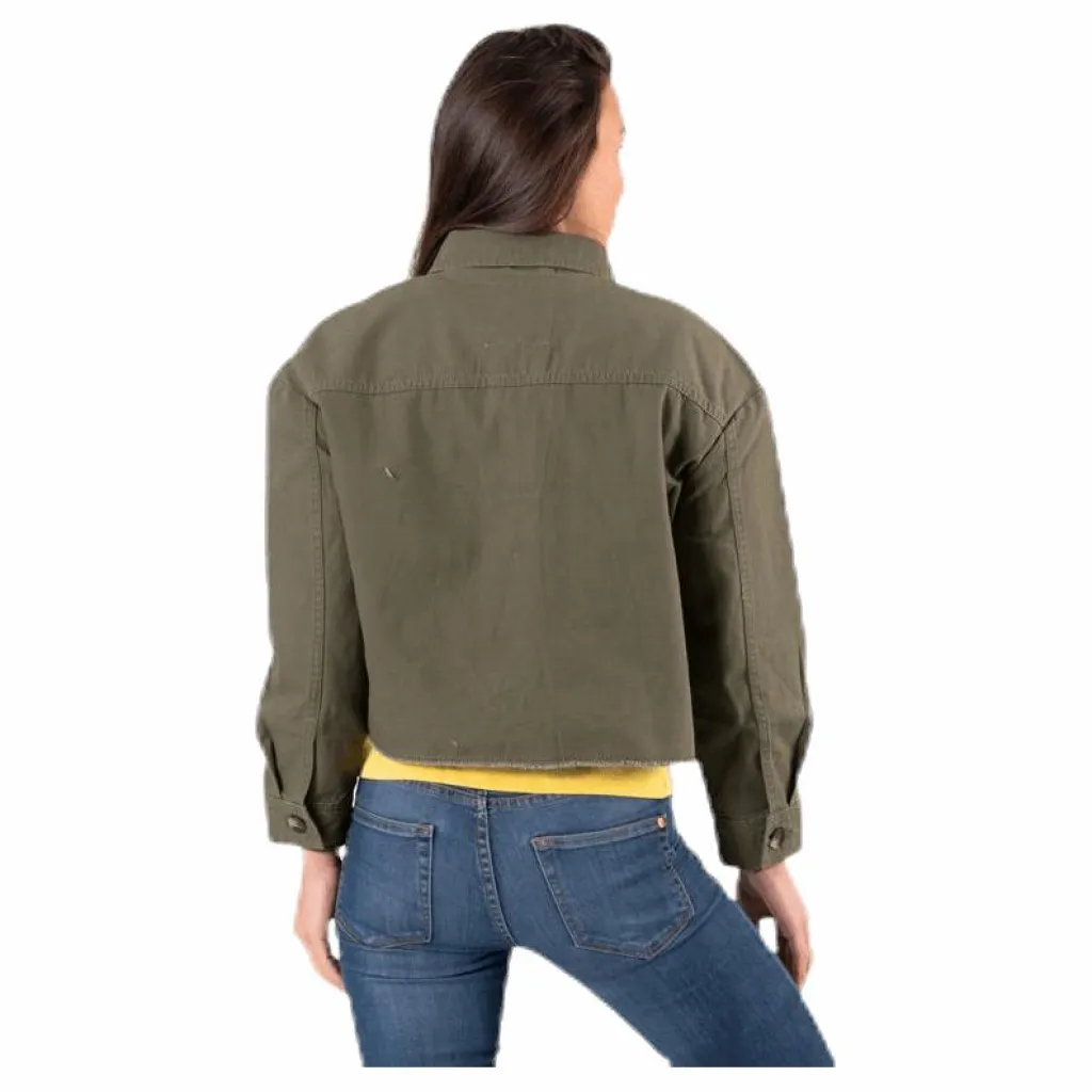 Only Marina Crop Jacket Green Grön