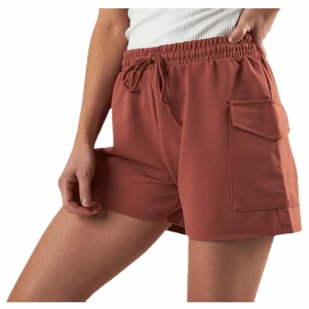 Pieces Marisa Mw Shorts Brown Brun