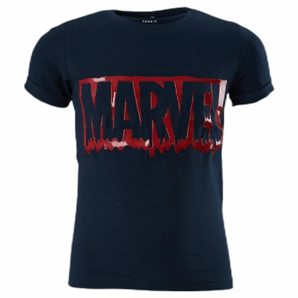 Name It Marvel Sejer Ss Top Blue Blå Best