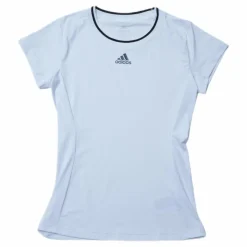 adidas Tennis Match Tee Aeroready White/Black Vit Outlet