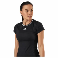 adidas Tennis Match Tee Aeroready White/Black Svart