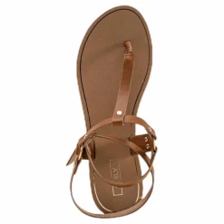 Only Maya Pu Ankle Wrap Sandal Brown Brun Online