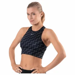 Medium Pad Bra High Neck Neo Black*Nike New