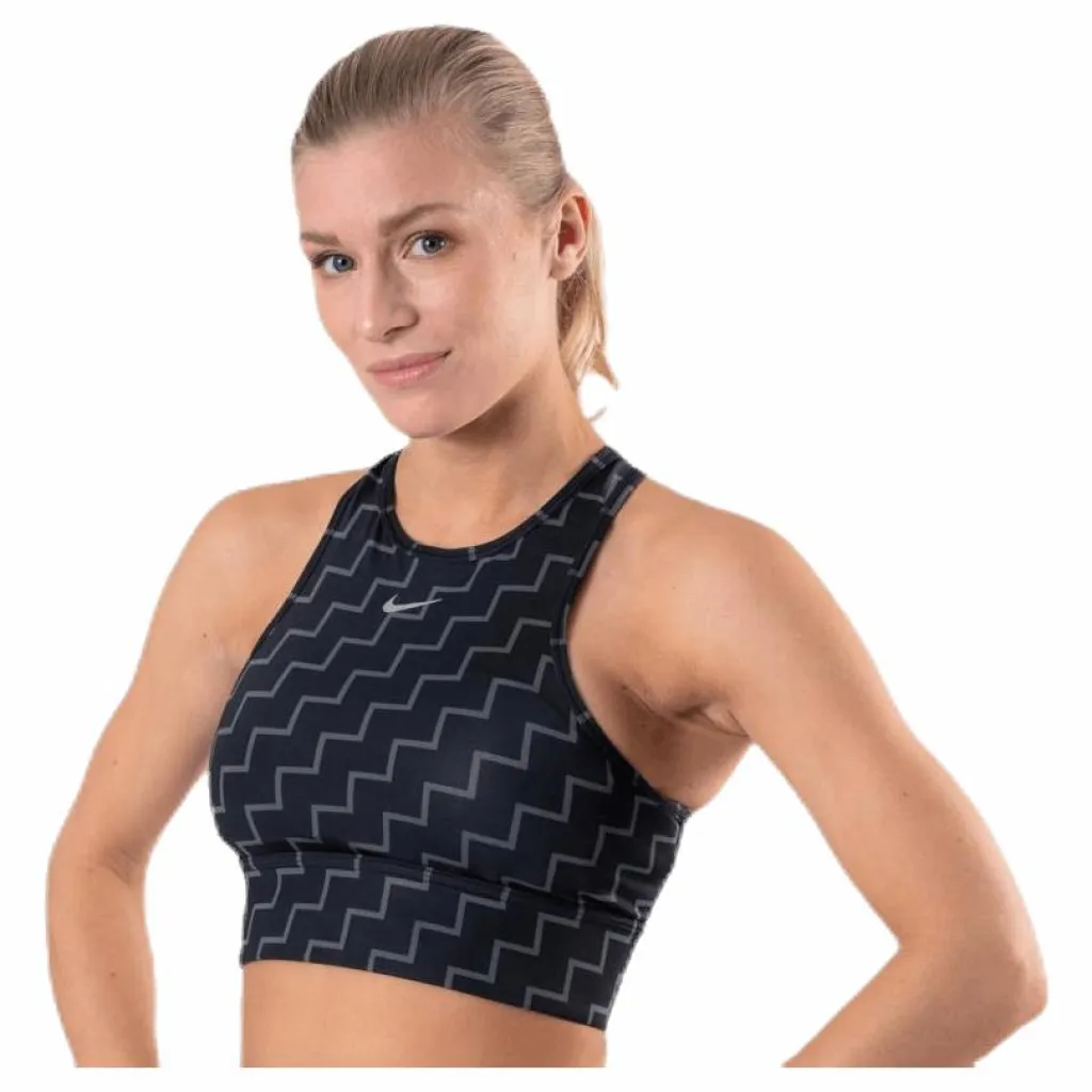 Medium Pad Bra High Neck Neo Black*Nike New