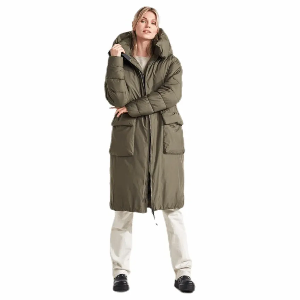 Melina Puff Coat Green*Didriksons Outlet