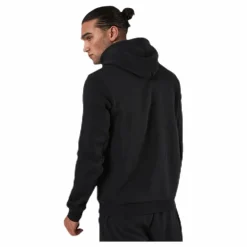 adidas Mens Badge Of Sport Fleece Hoodie Black Svart Clearance