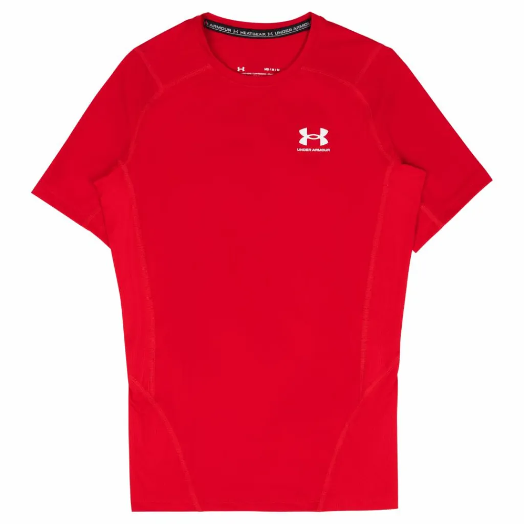 Under Armour Men's HeatGear® Armour Short Sleeve Röd Discount