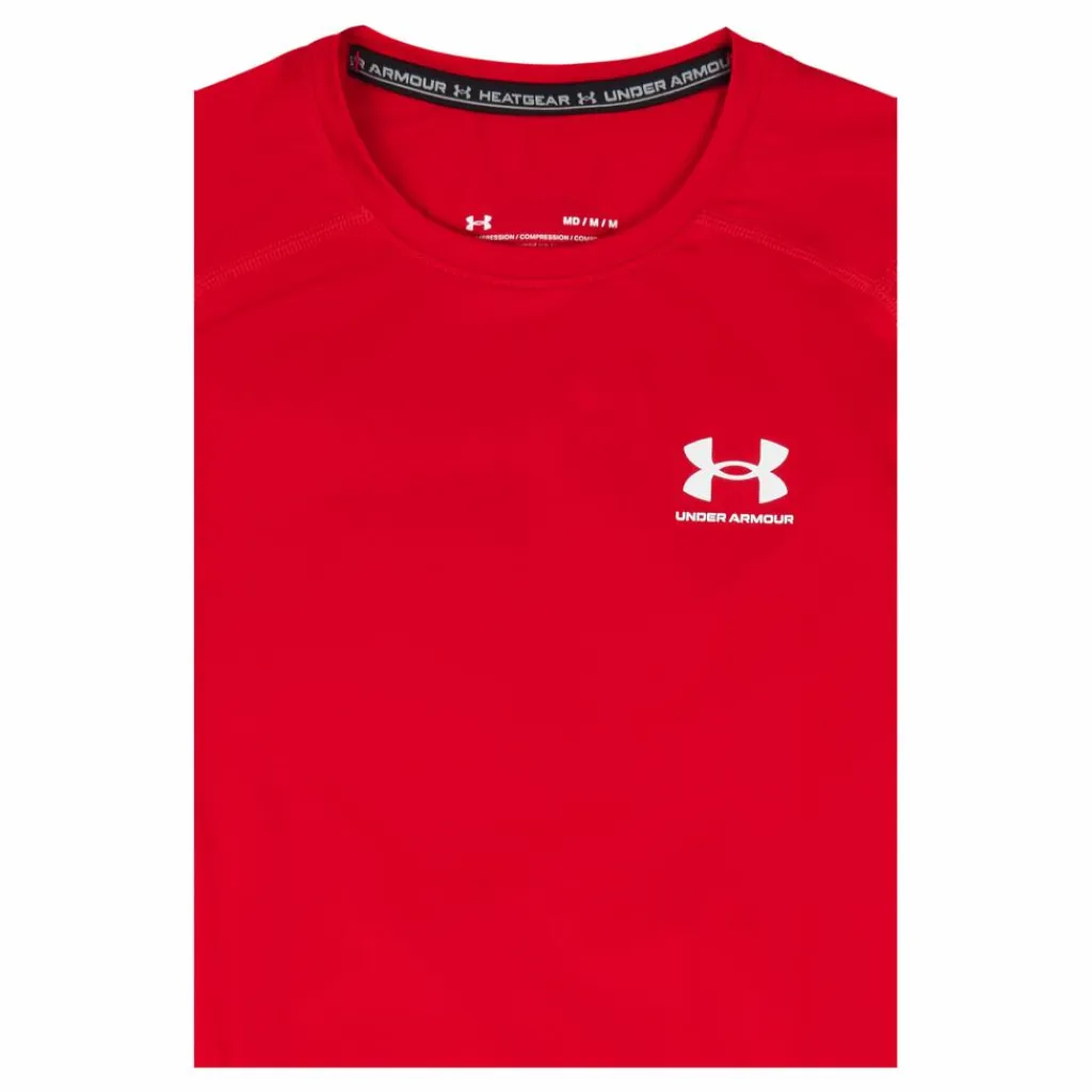Under Armour Men's HeatGear® Armour Short Sleeve Röd Discount
