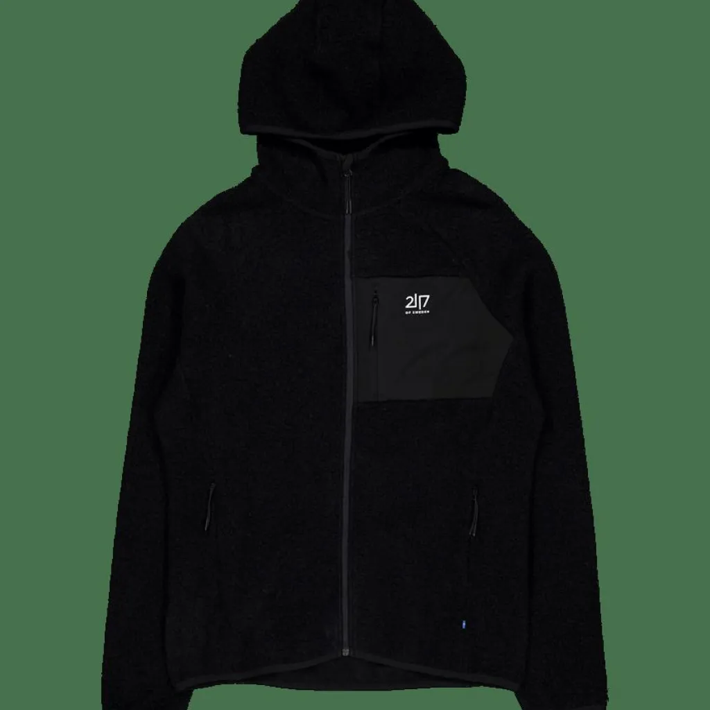 Men’S Wool Pile Hoodie Skord Black*2117 of Sweden
