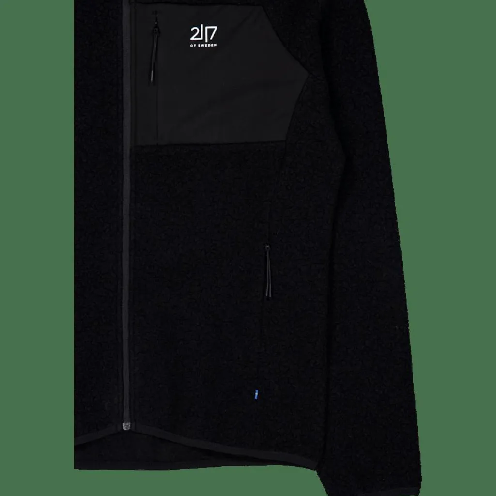 Men’S Wool Pile Hoodie Skord Black*2117 of Sweden
