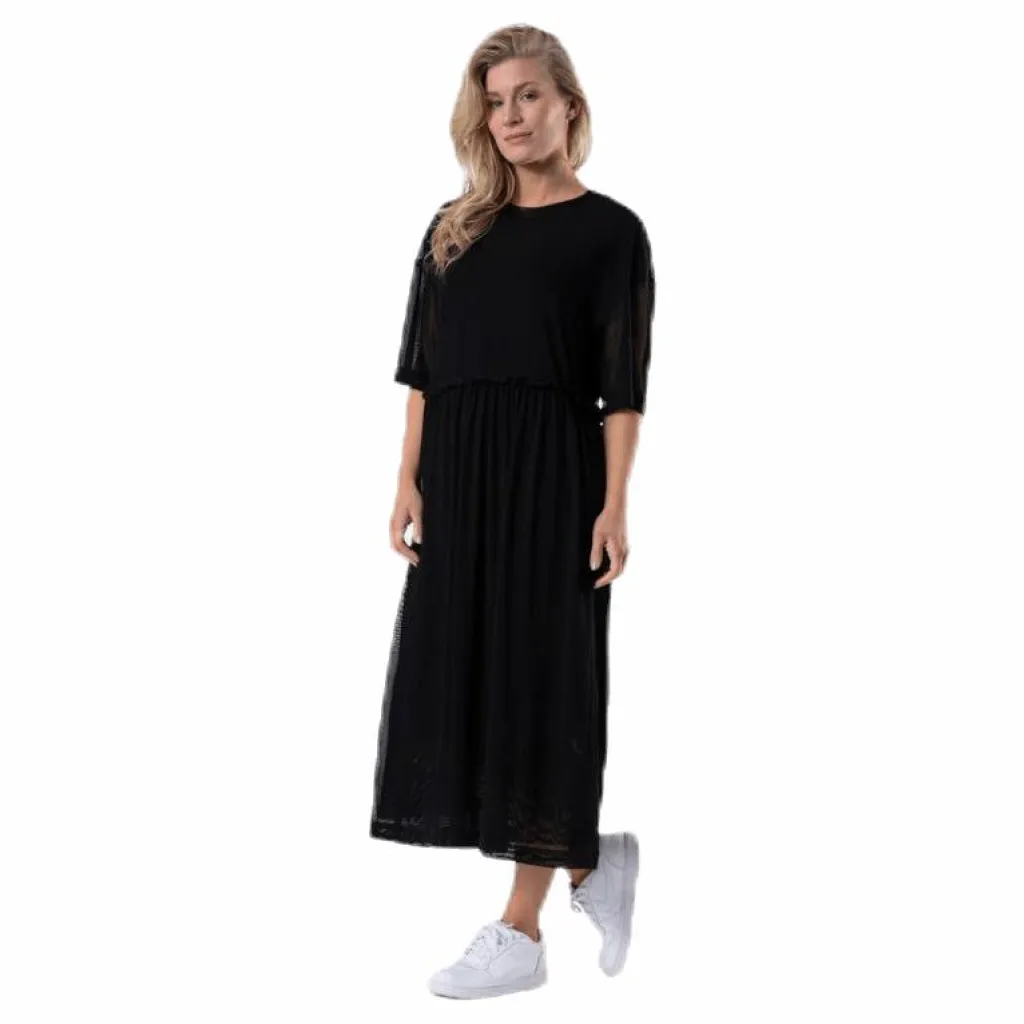 Svea Mesh Dress Black Svart Online