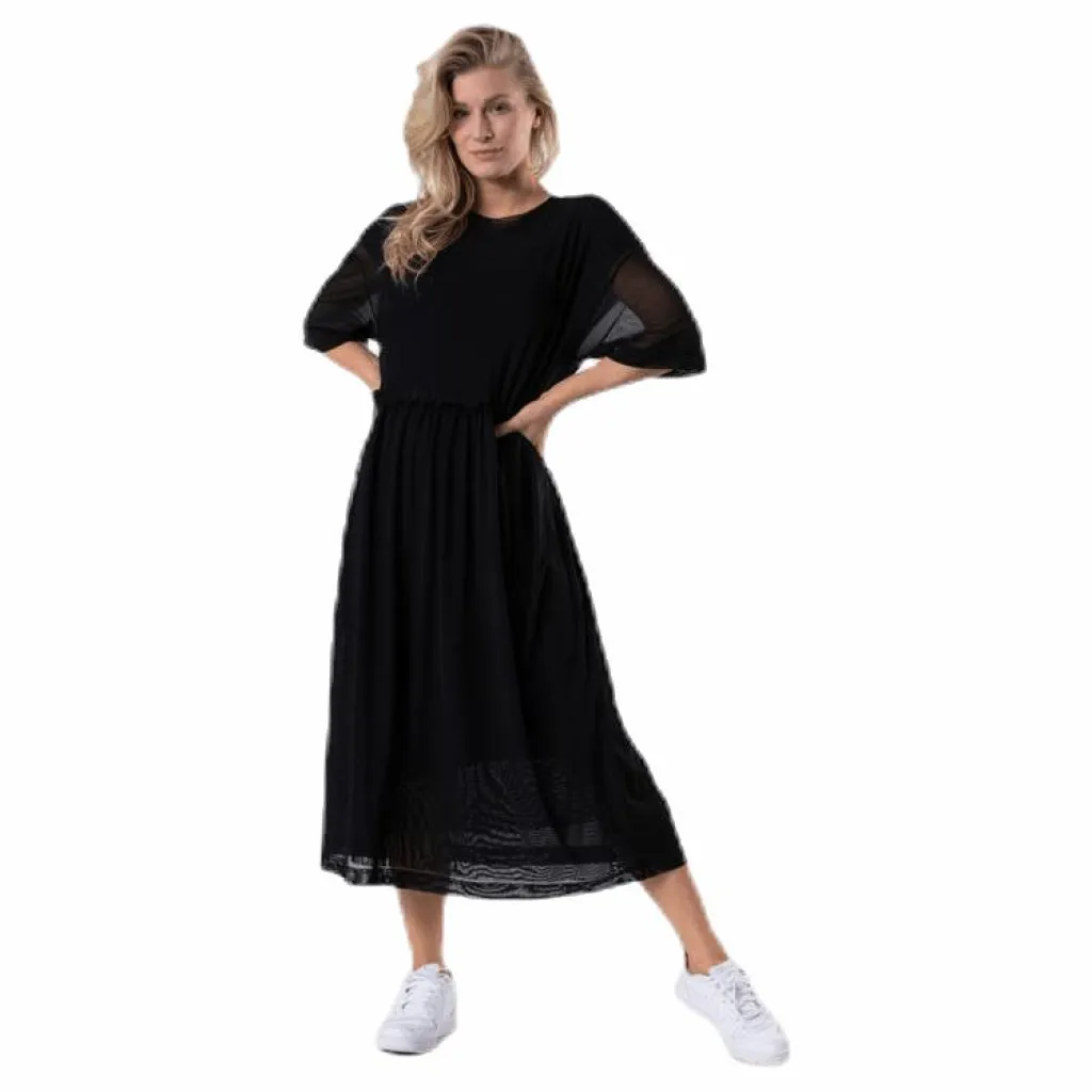 Svea Mesh Dress Black Svart Online