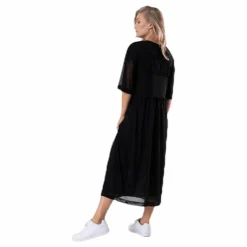 Svea Mesh Dress Black Svart Online
