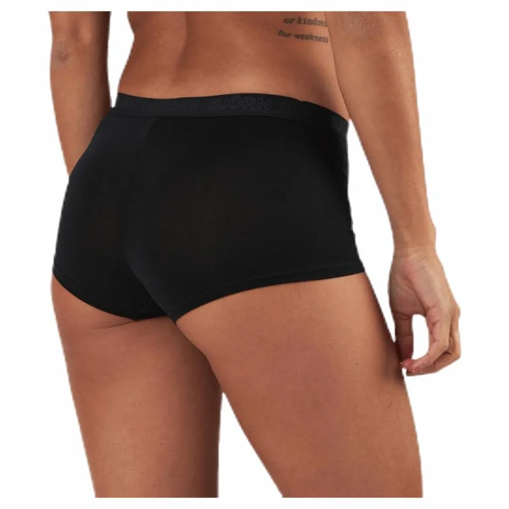 Mia Tiger Minishorts 2-Pack Black*Björn Borg Clearance