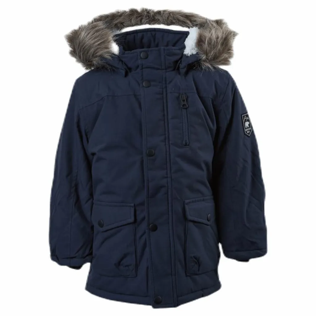 Name It Mibis Parka Jacket Pb Blue Blå Clearance