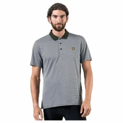 Microstripe Polo Green*Lyle & Scott Clearance